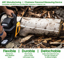 Load image into Gallery viewer, ARC Manufacturing Chainsaw Firewood Measuring Device 18"   Stihl Husqvarna Craftsman DQ-7S3H-MAYI

