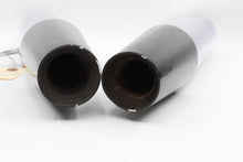 Load image into Gallery viewer, Harley Davidson Chrome Black Tip Exhaust Pipes Mufflers 65605-97
