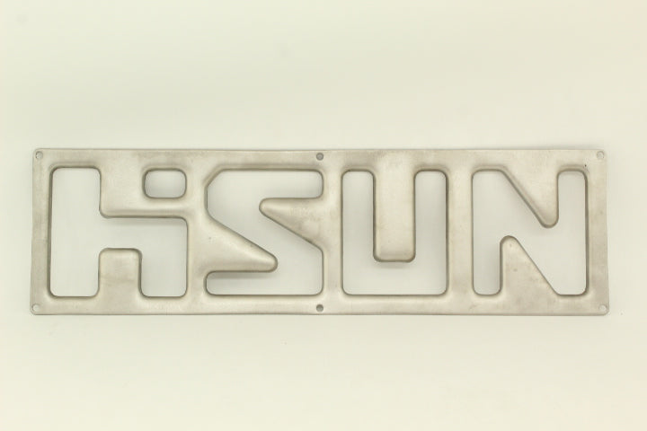 BODY, BUMPER, HISUN LOGO PLATE, SILVER COLOR P312001515290000 M1206